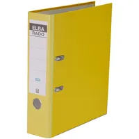 Elba Ordner A4, rado brillant, breit, veredeltes Papier, gelb,