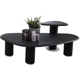 JVmoebel Kaffeetisch Schwarz Buche 72 x 39 x 148 cm