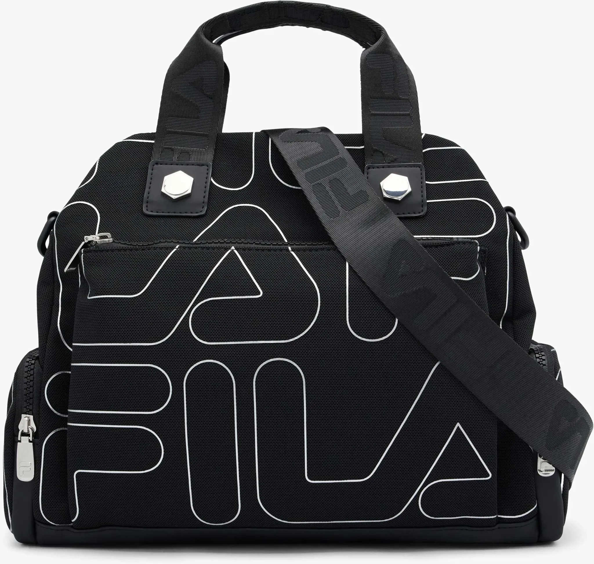 FILA  Handtasche Schwarz, Damen, Größe: ONE SIZE, Material: Textil - FILA  Handtasche Schwarz, Damen, Größe: ONE SIZE, Material: Textil - woman - Schwarz