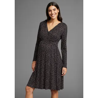 NEUN MONATE Umstandskleid in schwarz-gepunktet | Gr.: 44