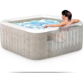 Intex PureSpa Chevron Deluxe Square 211 x 71 cm Creme