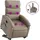 vidaXL Massagesessel mit Aufstehhilfe Kunstleder 92 x 99,5 x 0 cm Braun