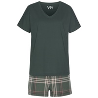 VIVANCE DREAMS Damen Shorty dunkelgrün-kariert Gr.44/46