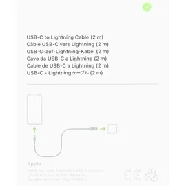 Apple USB-C auf Lightning 2 m Weiß