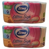 ZEWA Toilettenpapier 2 x Zewa Toilettenpapier Ultra Soft 4-lagig 2er Beutel