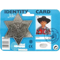 Schrödel Sheriff-Stern antik (Metall)