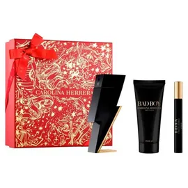 Carolina Herrera Bad Boy Eau de Toilette 100 ml + Eau de Toilette 10 ml + Duschgel 100 ml Geschenkset 4