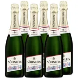 Söhnlein Brillant Alkoholfrei (6x0,75 l) – Prickelnder Genuss ohne Alkohol – Alkoholfreier Sekt mit elegantem Geschmack, passend für besondere Anlässe