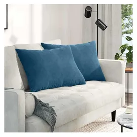 vidaXL Sofakissen 70 x 50 cm Blau