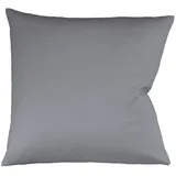 FLEURESSE Kissenbezug Satin 80 x cm Grau Stein