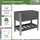 Trutzholm Hochbeet mit Ablage 79 x 46 x 74 cm Grau