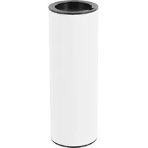 Wagner Möbelbein/Systemrohr TENO - Ø 30 x 87 mm, individuell kombinierbar, Stahl, weiß, Tragkraft 50 kg - 12161201