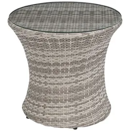 Beliani Gartenset 2-tlg. Grau