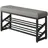 Hti-Living Schuhregal 100 x 50 x 30 cm 2 Ebenen / grau