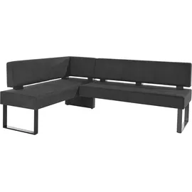 Home Affaire Oliver 200x89x160 cm Microfaser langer Schenkel rechts schwarz (58109959-0)