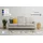 OTTO home 3-Sitzer OTTO HOME "Tvinno", grau (gray), B:217cm H:87cm T:86cm, 100% polyester, Sofas, im skandinavischen Stil, mit Massivholzfüßen, Breite 217 cm