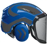 Forstschutzhelm "Integral Forest" grobes Visier G16 - blau/grau