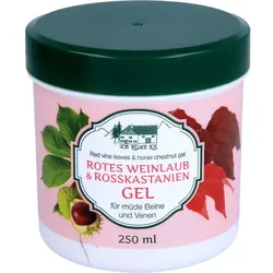 ROTES WEINLAUB & Rosskastanien Gel Pullach Hof 250 ml