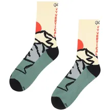 YY Vertical Vertical Mountain Origins Socken 2er Pack Schwarz 43-46