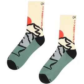 YY Vertical Vertical Mountain Origins Socken 2er Pack Schwarz 43-46