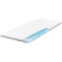 RAVENSBERGER Matratzen, Topper Geltopper Gel-LUX, 9 cm hoch, Gelschaum, mit Baumwoll-Doppeltuch-Bezug blau 80 cm x 220 cm x 9 cm