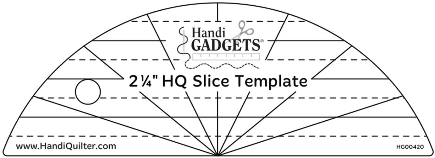 Handi Quilter Slice Template Ruler 2 1/4 inch