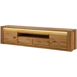 MASSIVMOEBEL24.DE KENT TV-Lowboard 223x40x53 cm Braun Holz