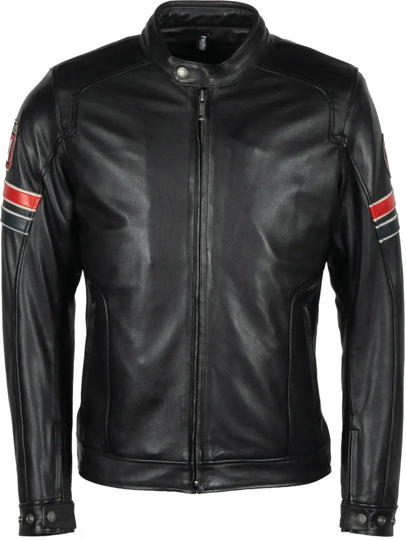 Helstons Elron Motorrad Lederjacke, schwarz, Größe M für Männer