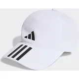 Adidas 3-Streifen Aeroready Baseball Kappe White / Black / Black Teens