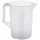 Hünersdorff Messkanne 3000 ml PP, 2 Skalen geschlossener Griff transparent