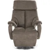 TV-Sessel SIT & MORE "Invito", grau (taupe), B:80cm H:115cm T:80cm, Luxus-Microfaser (100% Polyester);Luxus-Kunstleder;NaturLEDER (echtes Rindsleder), Sessel, in Größe L, wahlweise mit Motor und Aufstehhilfe