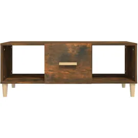furnicato Moderner Couchtisch Braun Räuchereiche 102 x 50 x 40 cm