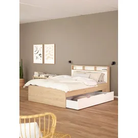 Andas Tvilum Bett 140x200cm Ikast Holzoptik Braun Eiche