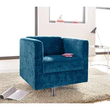 Home Affaire Sessel Bob Polyester 72 x 71 x 75 cm Blau drehbar