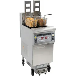 Elektrische Fritteuse mit automatischer Anhebung und Filterung 2 x 12 Liter 17Kw CFPRAF212 Casselin