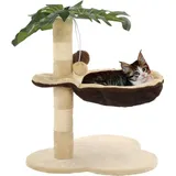 vidaXL Katzen Kratzbaum mit Sisal Kratzstange 50 cm Beige und Braun - Kratzbaum - Kratzbäume - Katzenbaum - Katzenbäume