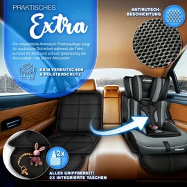 KIDUKU Autokindersitz schwarz/grau