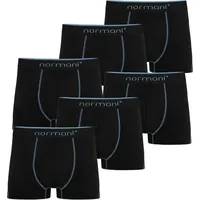 Normani Boxershorts unifarben blau/schwarz M 6er Pack