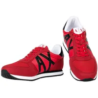 Giorgio Armani Armani Exchange Herren Sneaker RED+Black, 45 EU