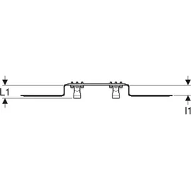 Geberit FlowFit Anschlusswinkel 90 Grad vormontiert 2-fach Rg+ ÜA