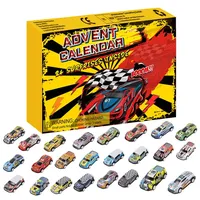 LICHENGTAI Adventskalender 2022, Pull Back Cars Set Auto Spielzeug für Kinder Weihnachtsstrumpf Stuffers Weihnachten Adventskalender Geschenke für Mädchen Jungen