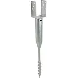 Trutzholm U-Profil Bodenhülse zum Einschrauben 10x10cm 86,5cm Länge feuerverzinkt für Vierkanthölzer 100 Mm