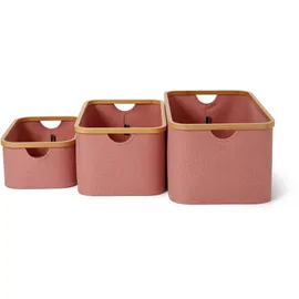 Lumaland Aufbewahrungsbox 54 x 26 cm 3-tlg. Rosa