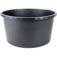 FP - Mörtelkübel 90l, schwarz rund, L-Skala