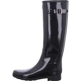 Hunter Damen Womens Refined Tall Gloss Kniehohe Stiefel, schwarz, 39 EU – 39
