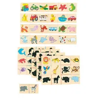 WOODYLAND SCHATTEN PUZZLE KINDER Holz Puzzle Spiel Tiere &