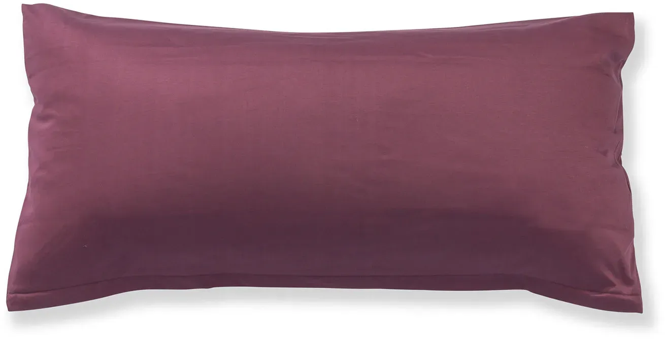 Doris Meyer Uni Interlock Jersey Bettwäsche Kissenbezug einzeln 40x80 cm | bordeaux - rot