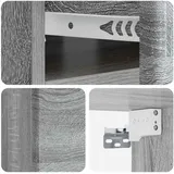 vidaXL Nachtschrank Wandmontierter Nachttisch 49 x 34,5 x 20 cm Grau