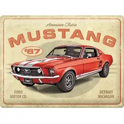 Blechschild Mustang 67