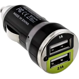 InLine USB DUAL+ KFZ-Ladeset 12,0 - 24,0 V Schwarz